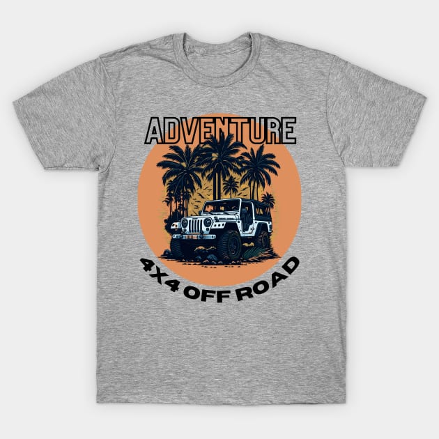 4x4 off-road Adventure T-Shirt by D.W.P Apparel